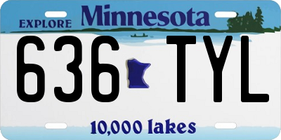 MN license plate 636TYL