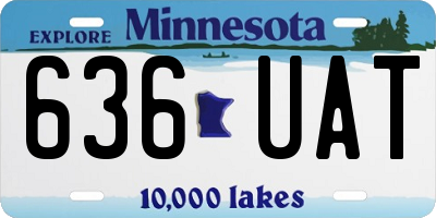 MN license plate 636UAT