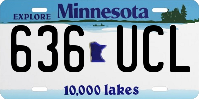 MN license plate 636UCL
