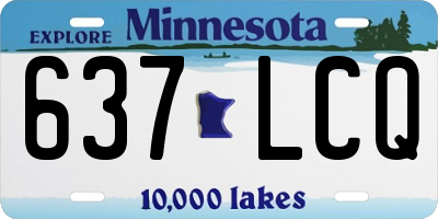 MN license plate 637LCQ