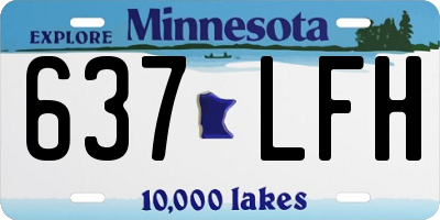 MN license plate 637LFH