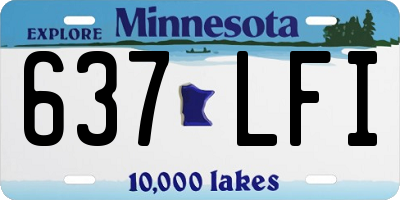 MN license plate 637LFI