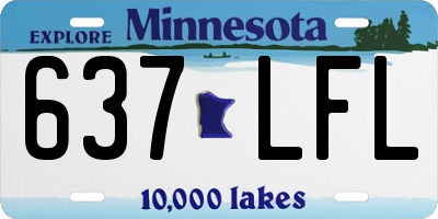 MN license plate 637LFL