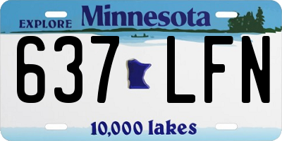 MN license plate 637LFN
