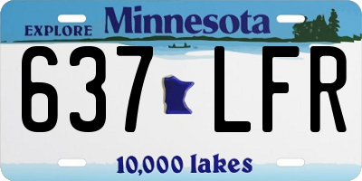 MN license plate 637LFR