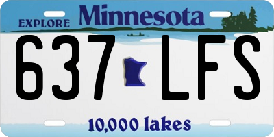 MN license plate 637LFS