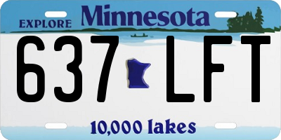 MN license plate 637LFT