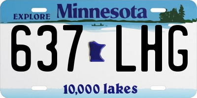 MN license plate 637LHG