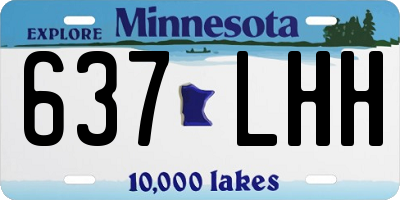 MN license plate 637LHH