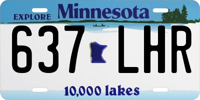 MN license plate 637LHR