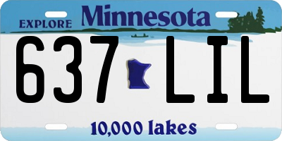MN license plate 637LIL