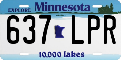 MN license plate 637LPR