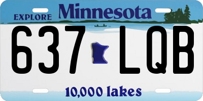 MN license plate 637LQB