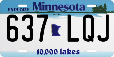 MN license plate 637LQJ