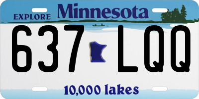 MN license plate 637LQQ