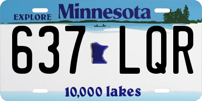 MN license plate 637LQR