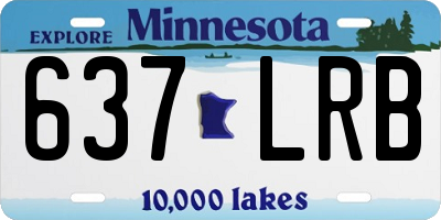 MN license plate 637LRB