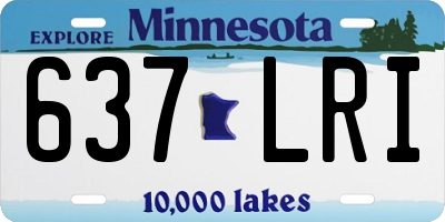 MN license plate 637LRI