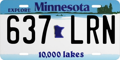 MN license plate 637LRN