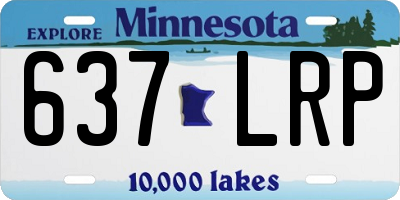 MN license plate 637LRP