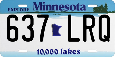 MN license plate 637LRQ