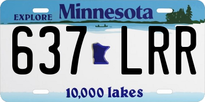 MN license plate 637LRR