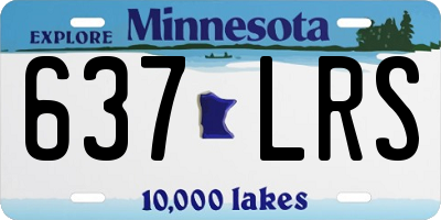MN license plate 637LRS
