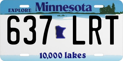 MN license plate 637LRT