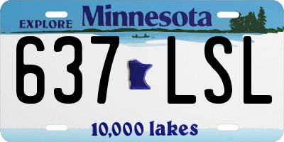 MN license plate 637LSL
