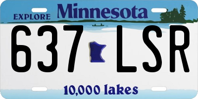 MN license plate 637LSR