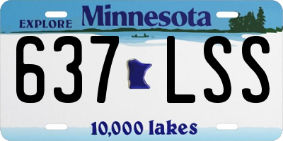 MN license plate 637LSS