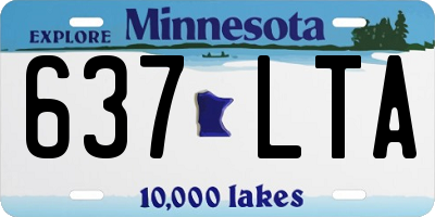 MN license plate 637LTA