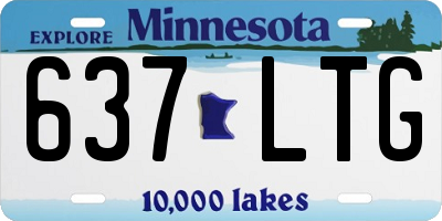 MN license plate 637LTG