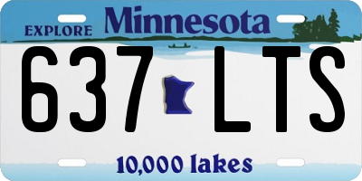 MN license plate 637LTS