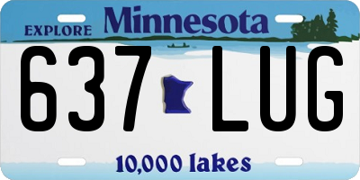 MN license plate 637LUG