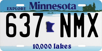 MN license plate 637NMX