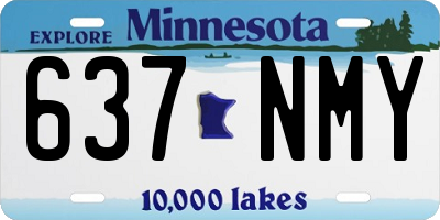 MN license plate 637NMY