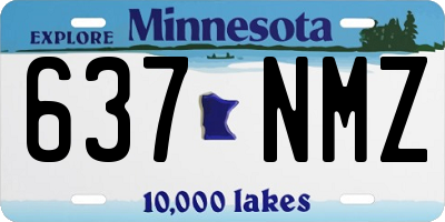 MN license plate 637NMZ