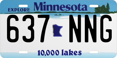 MN license plate 637NNG