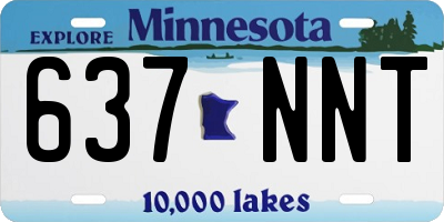 MN license plate 637NNT