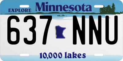 MN license plate 637NNU