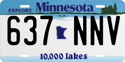 MN license plate 637NNV
