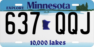 MN license plate 637QQJ