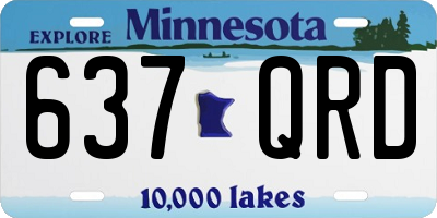 MN license plate 637QRD