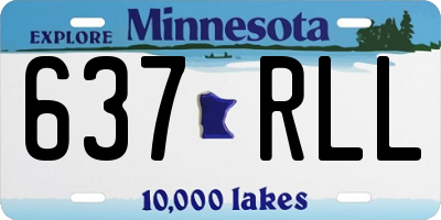 MN license plate 637RLL