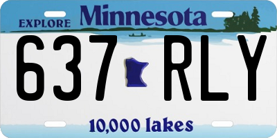 MN license plate 637RLY