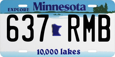 MN license plate 637RMB