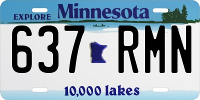 MN license plate 637RMN