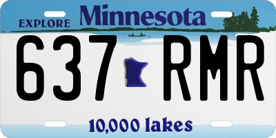 MN license plate 637RMR