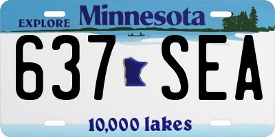 MN license plate 637SEA